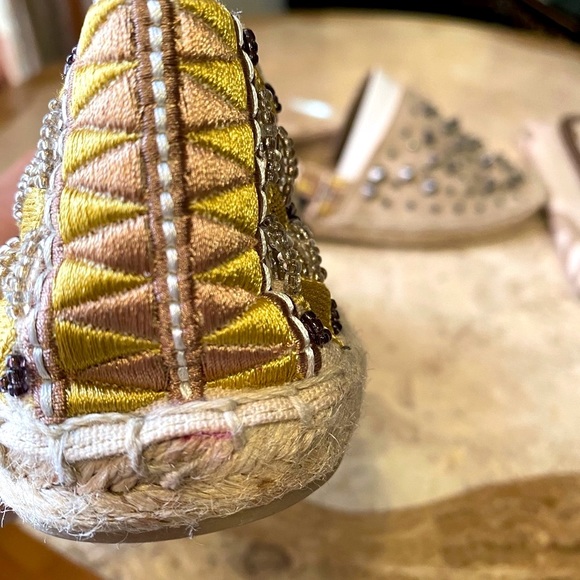 Sam Edelman Beaded studded Woven Espadrille BN 8.5 - Picture 7 of 8